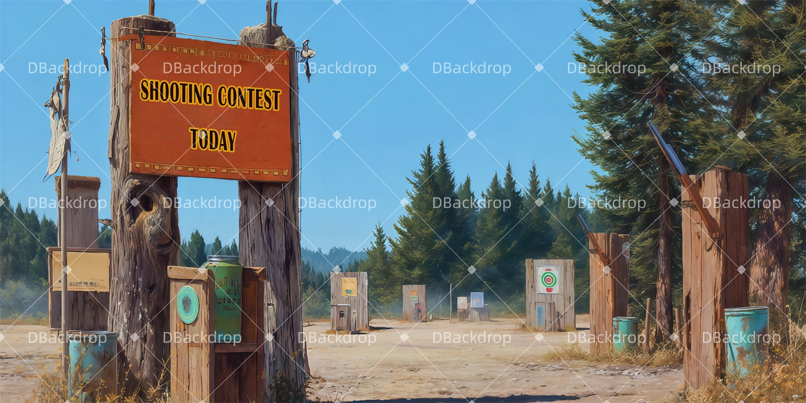 Professional Stage Backdrops Shooting Contest Theater Backdrop UK TWW511-T14