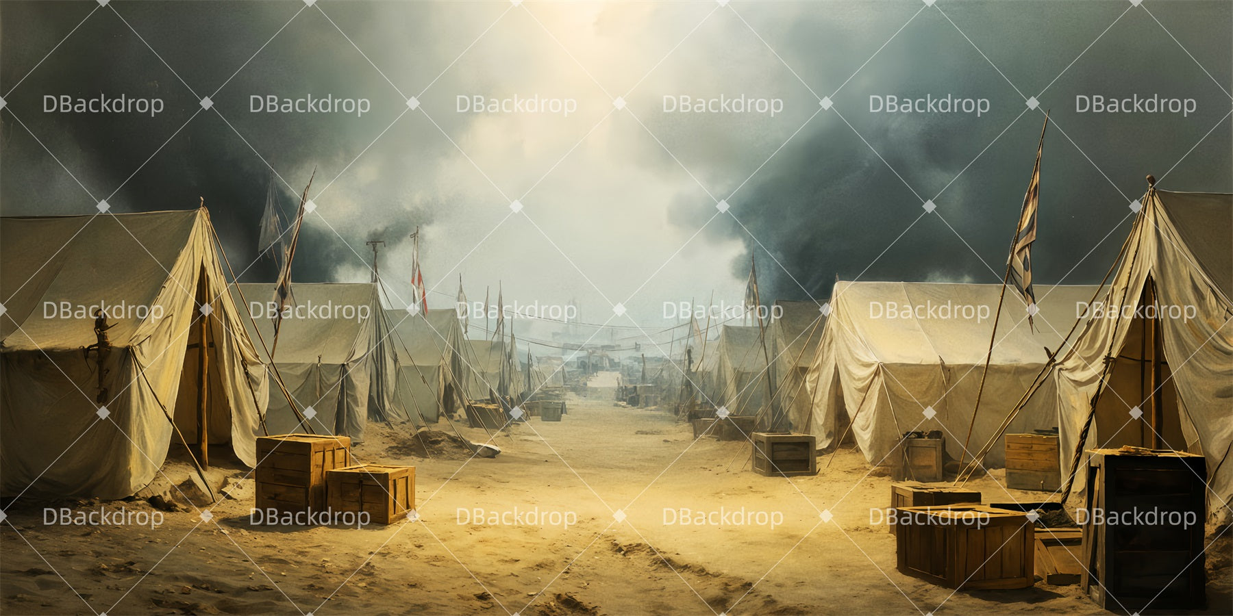 Movie Theater Backdrop Army Camp Professional Stage Backdrops UK TWW511-T36