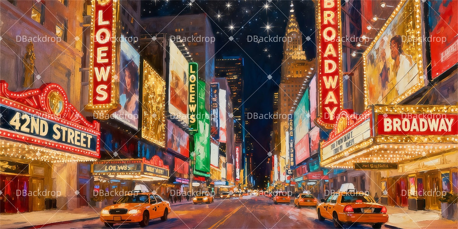 Broadway Stage Backdrop 42nd Street Finale Theater Backdrop UK TWW511-T5
