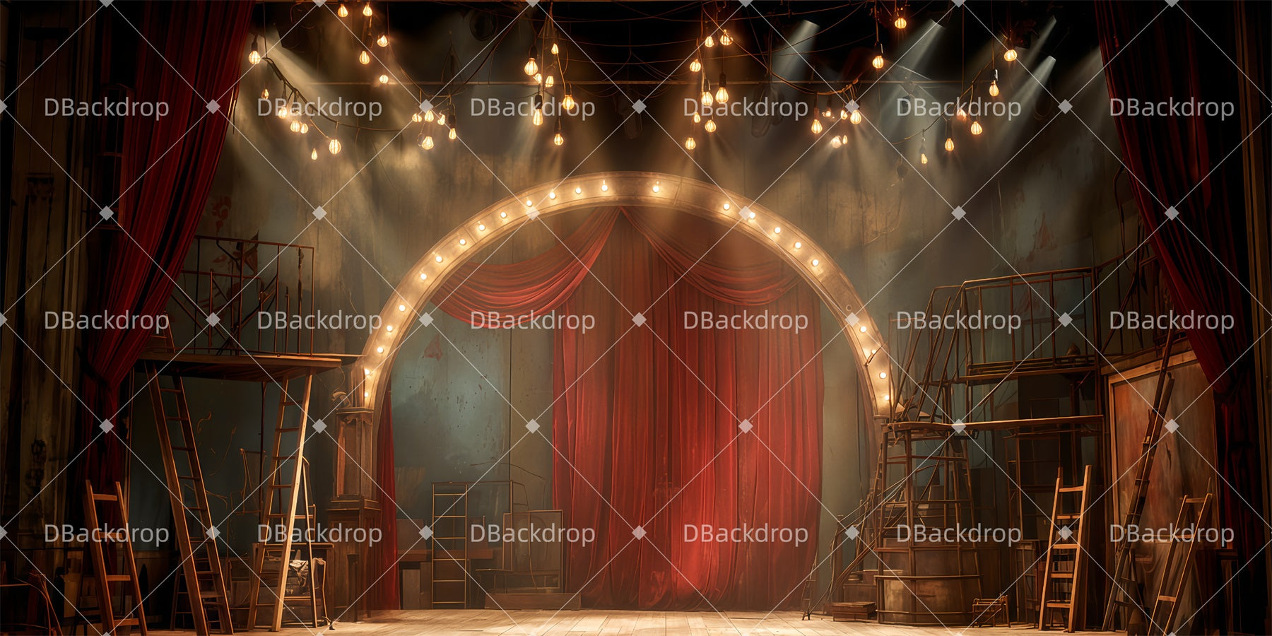 Theater Backdrop Reconstructed Stage Broadway Stage Backdrops UK TWW511-T60