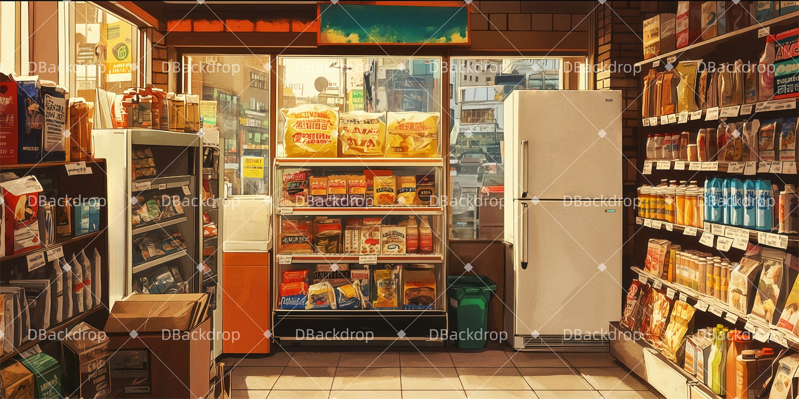 Theater Stage Backdrop Usnavi's Bodega Backdrop For Theater UK TWW511-T84