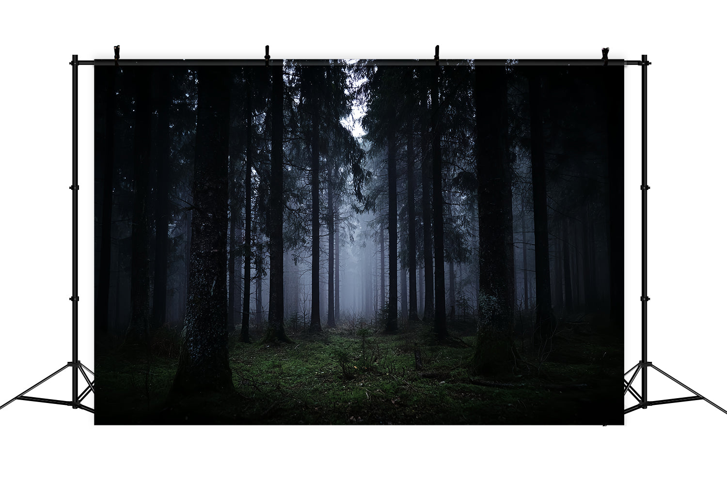 Spooky Forest Backdrop Dark Misty Pine Woods Dark Forest Backdrop UK TWW59-132