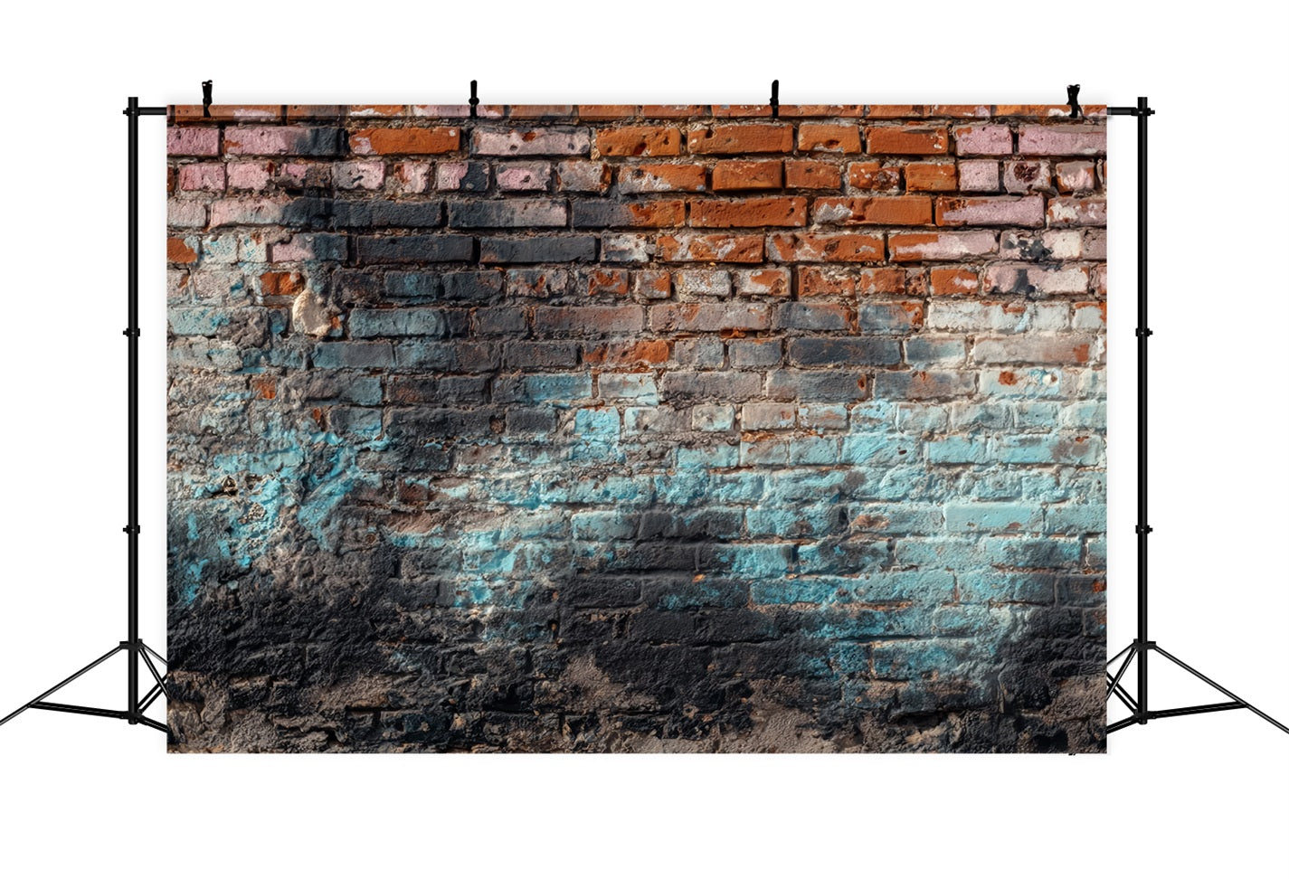 Brick Photography Backdrop Vintage Weathered Graffiti Wall Brick Backdrop UK TWW59-165