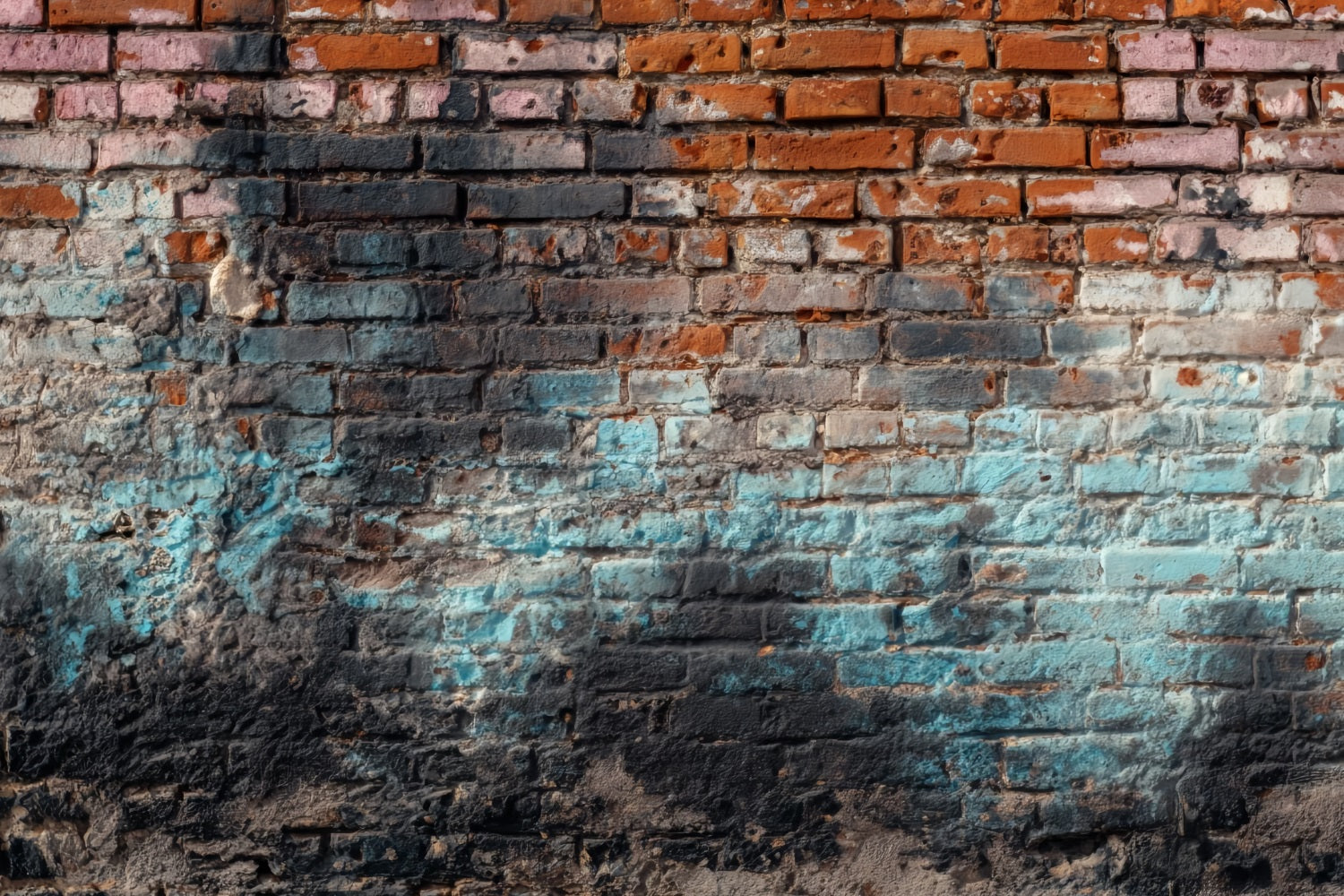 Brick Photography Backdrop Vintage Weathered Graffiti Wall Brick Backdrop UK TWW59-165