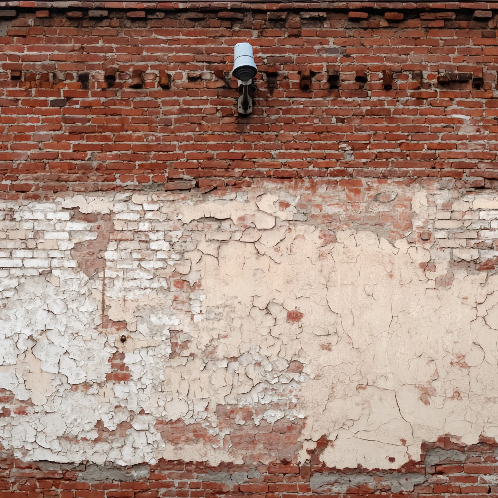 Brick Wall Backdrop Vintage Brick Wall Peeling Paint Brick Backdrop UK TWW59-177