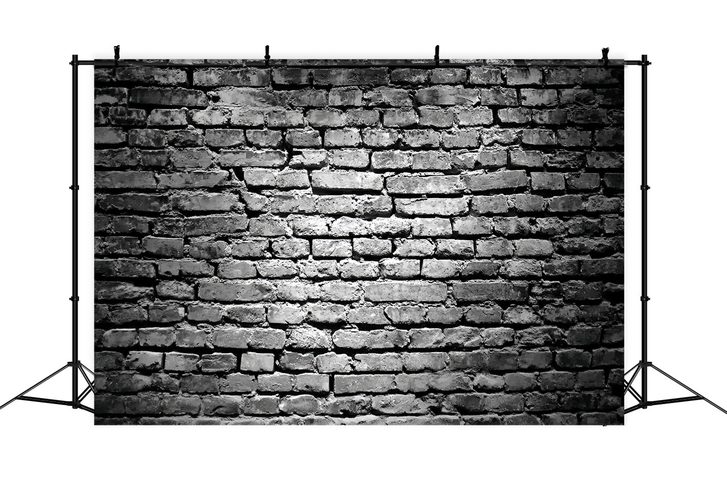 Black Brick Backdrop Grunge Black White Brick Pattern Brick Backdrop UK TWW59-178