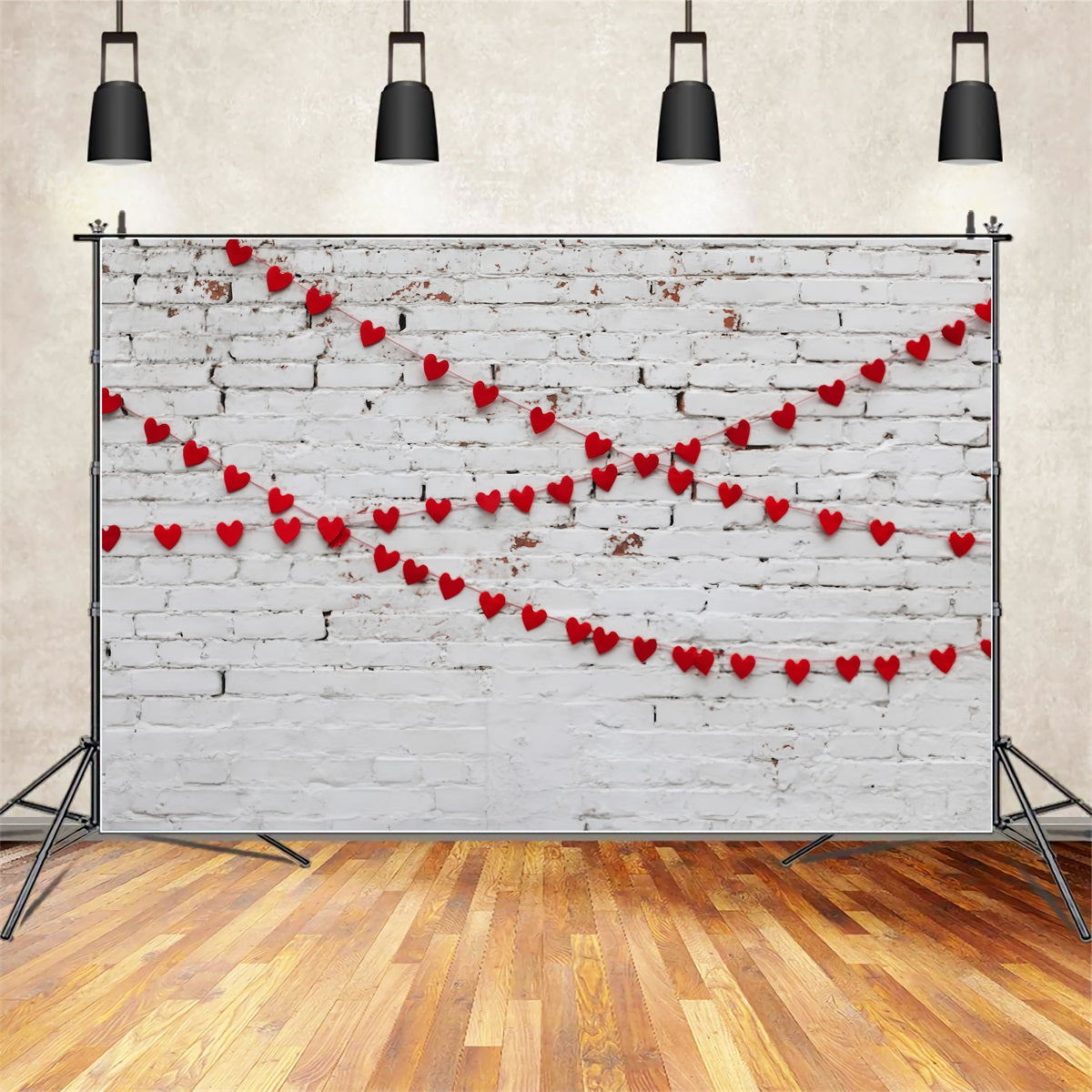 White Brick Photo Backdrop Pink Painted Brick Texture Brick Backdrop UK TWW59-184