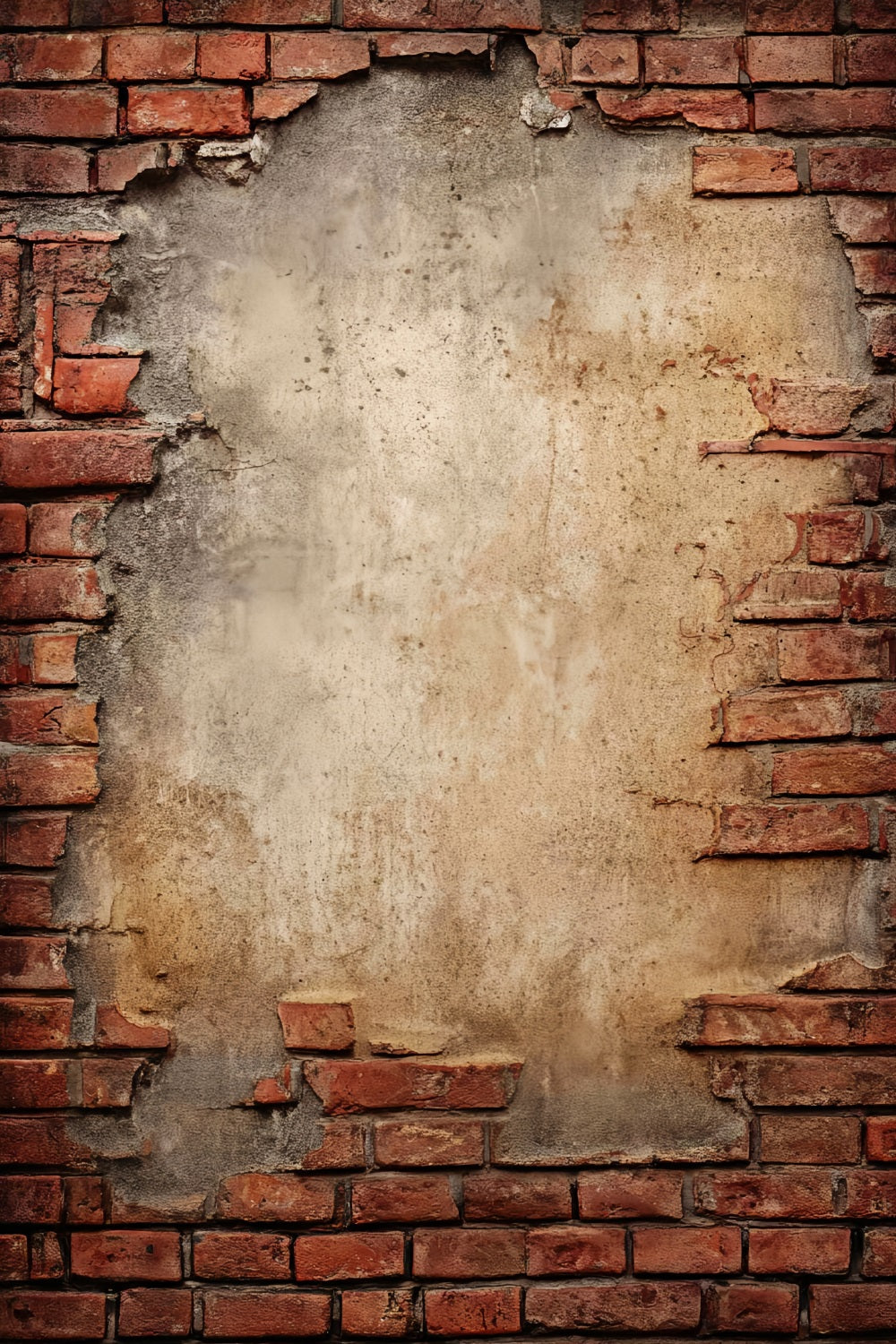 Brick Backdrop Photography Exposed Rustic Plaster Wall Brick Backdrop UK TWW59-193