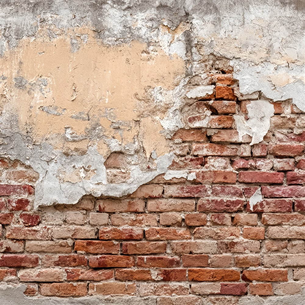 Brick Backdrop Vintage Cracked Rustic Wall Brick Wall Backdrops UK TWW59-197