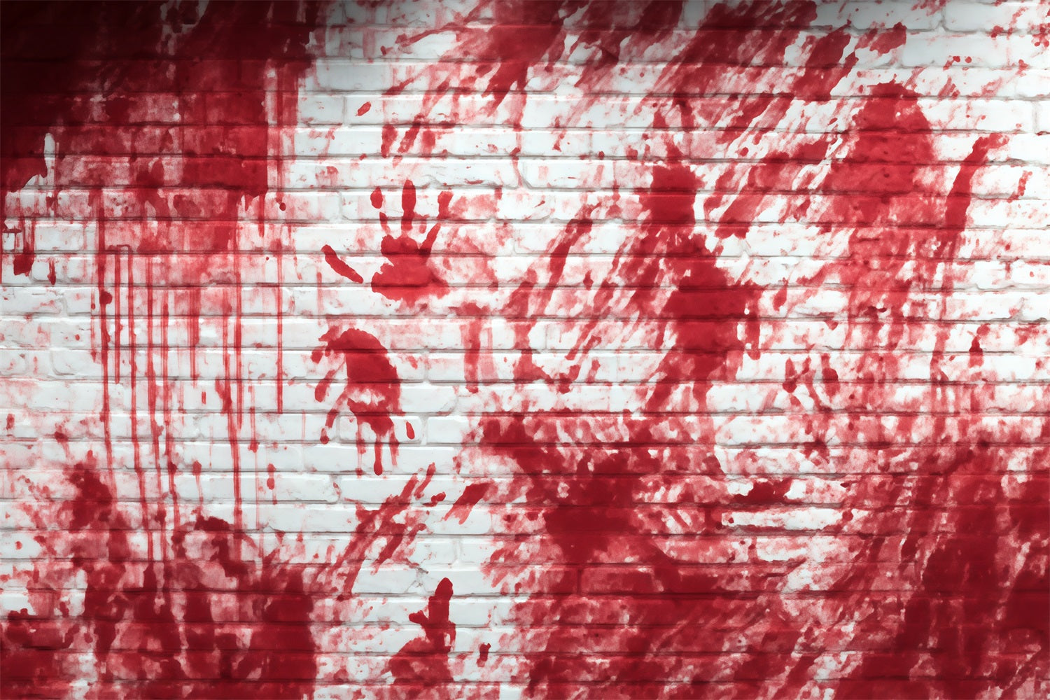 Brick Backdrop Photography Bloody Handprint Horror Wall Brick Backdrops UK TWW59-204