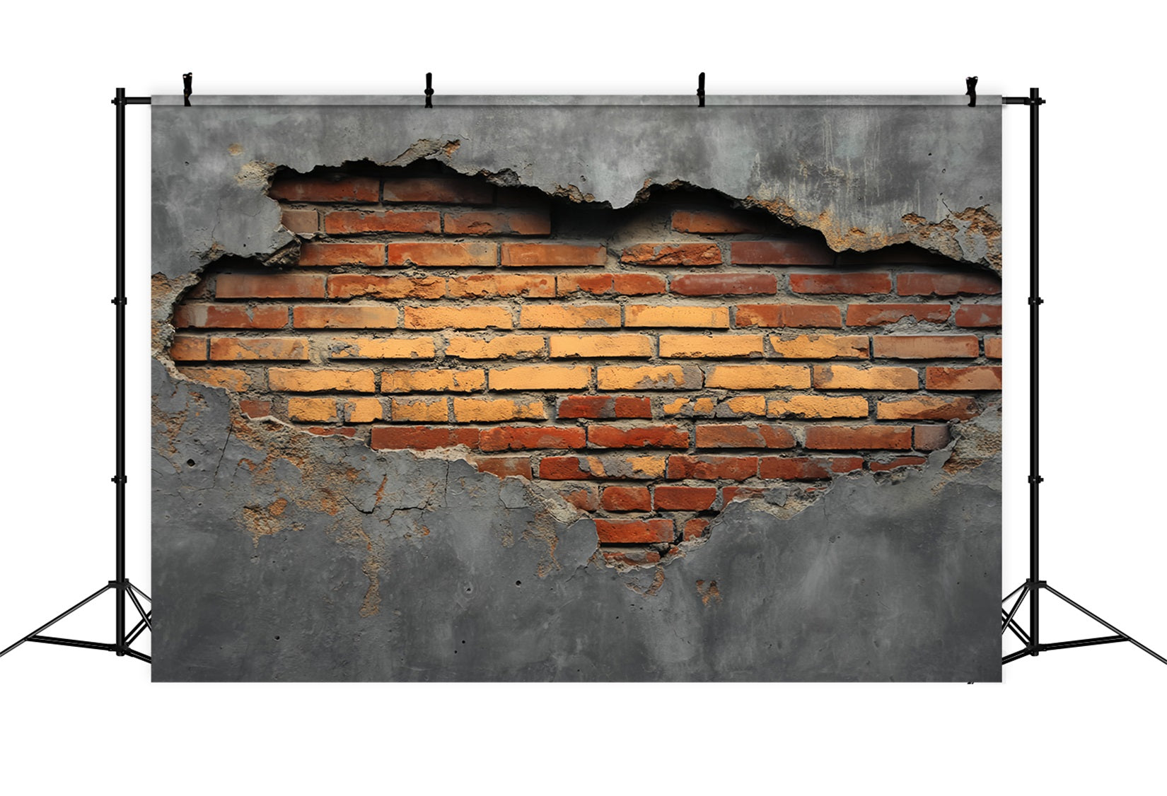 Brick Backdrop Exposed Brick Concrete Frame Brick Wall Backdrop UK TWW59-209