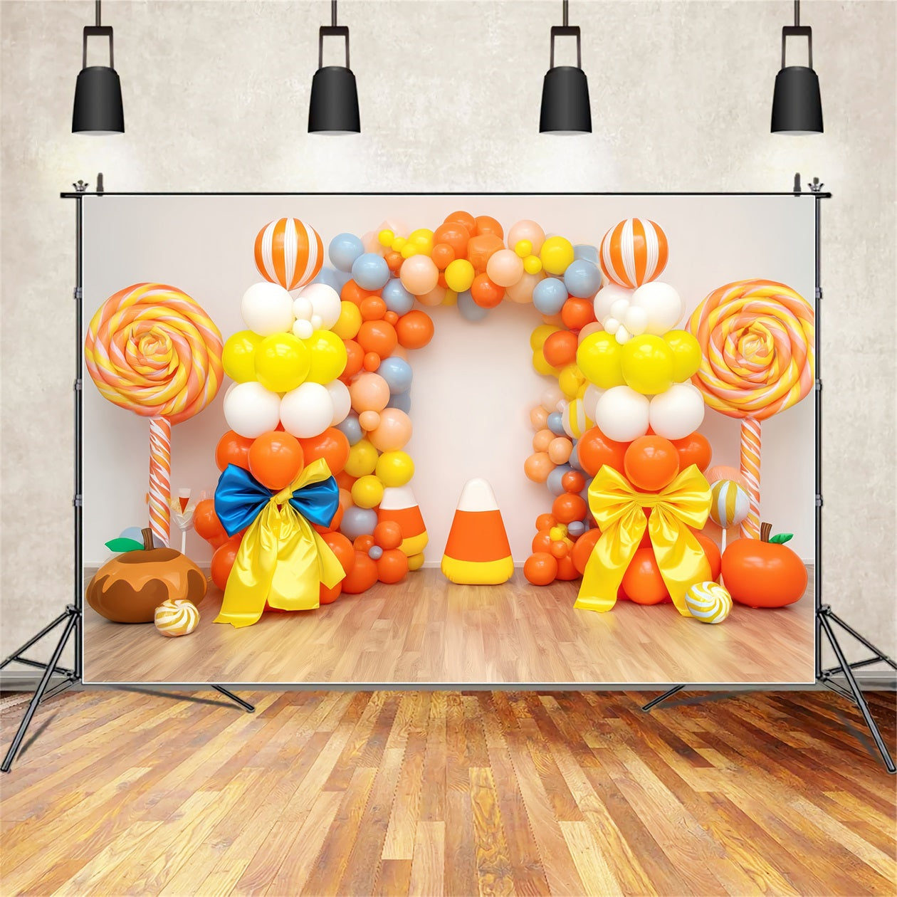 Smash Cake Backdrop Candy Color Balloon Gateway Cake Smash Photography Backdrop UK TWW59-212