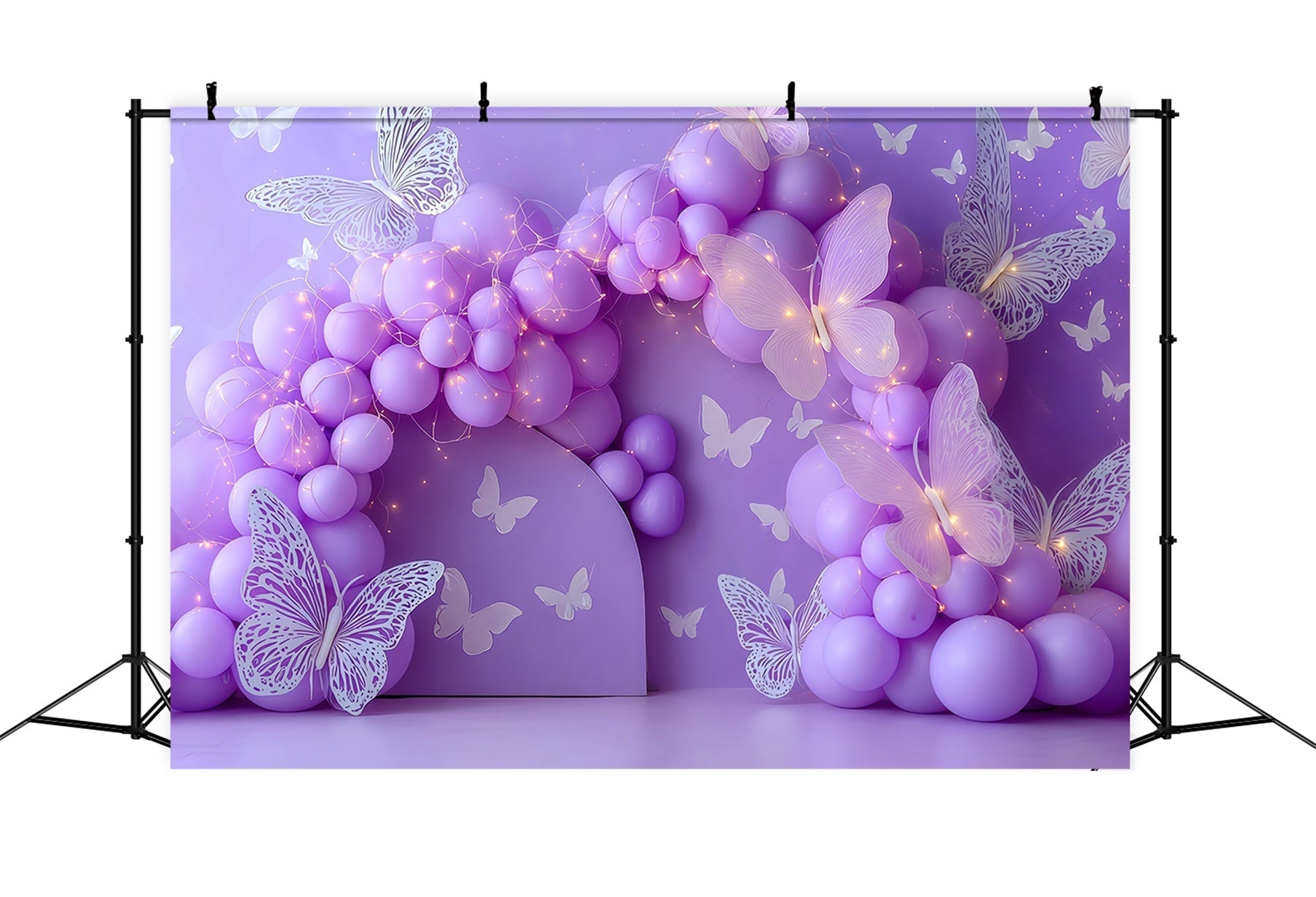 Cake Smash Backdrops Lavender Butterfly Balloon Dream Cake Photography Backdrops UK TWW59-224