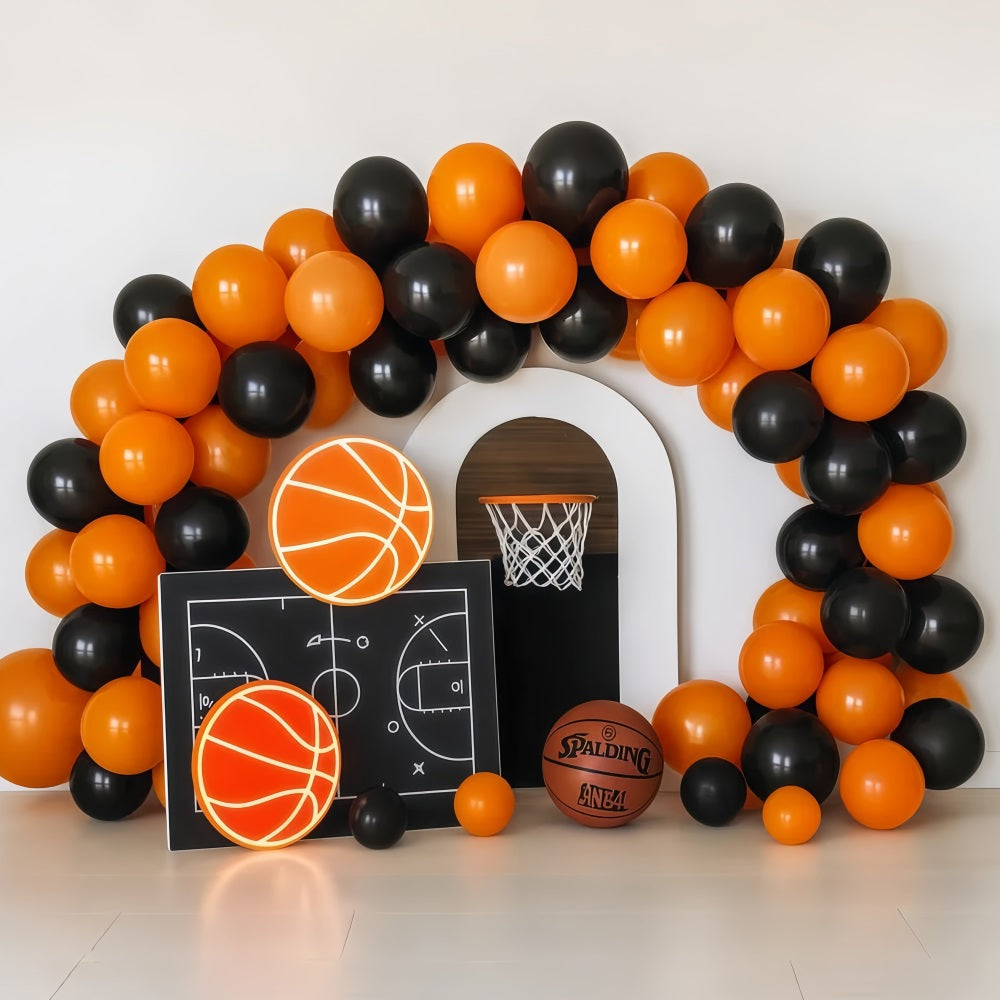 Cake Smash Backdrops Basketball Hoop Neon Party Birthday Photo Backdrop UK TWW59-260
