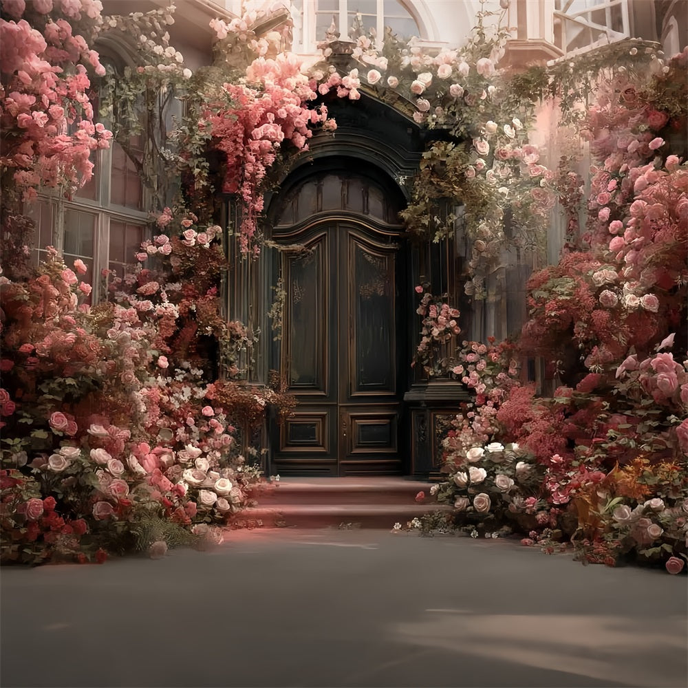 Wedding Vintage Romantic Garden Rose Doorway Bloom Wedding Backdrop Ideas UK TWW59-37