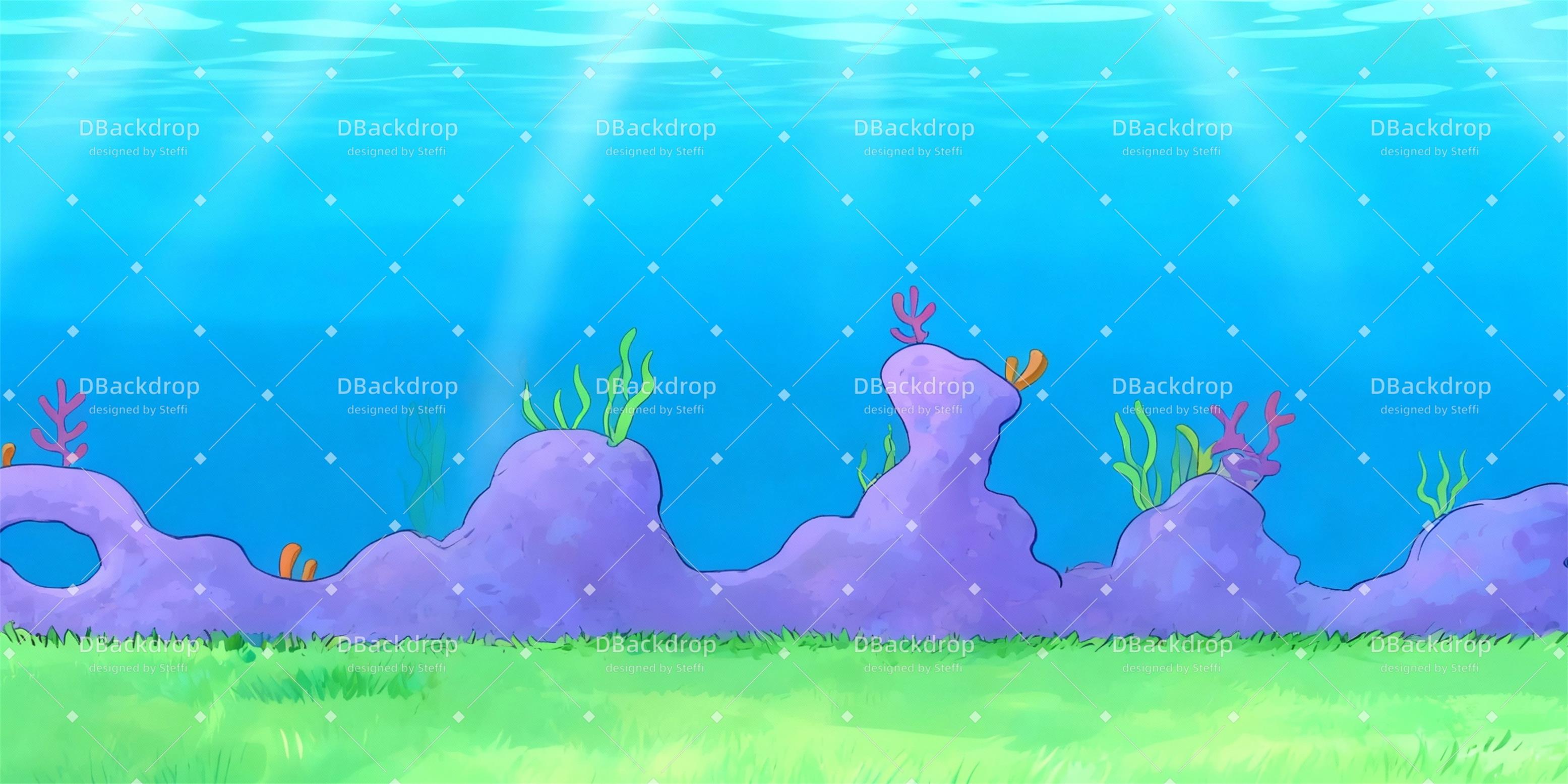 Theater Stage Backdrop Unterwater Rasen Dance Backdrop UK CSH59-T89