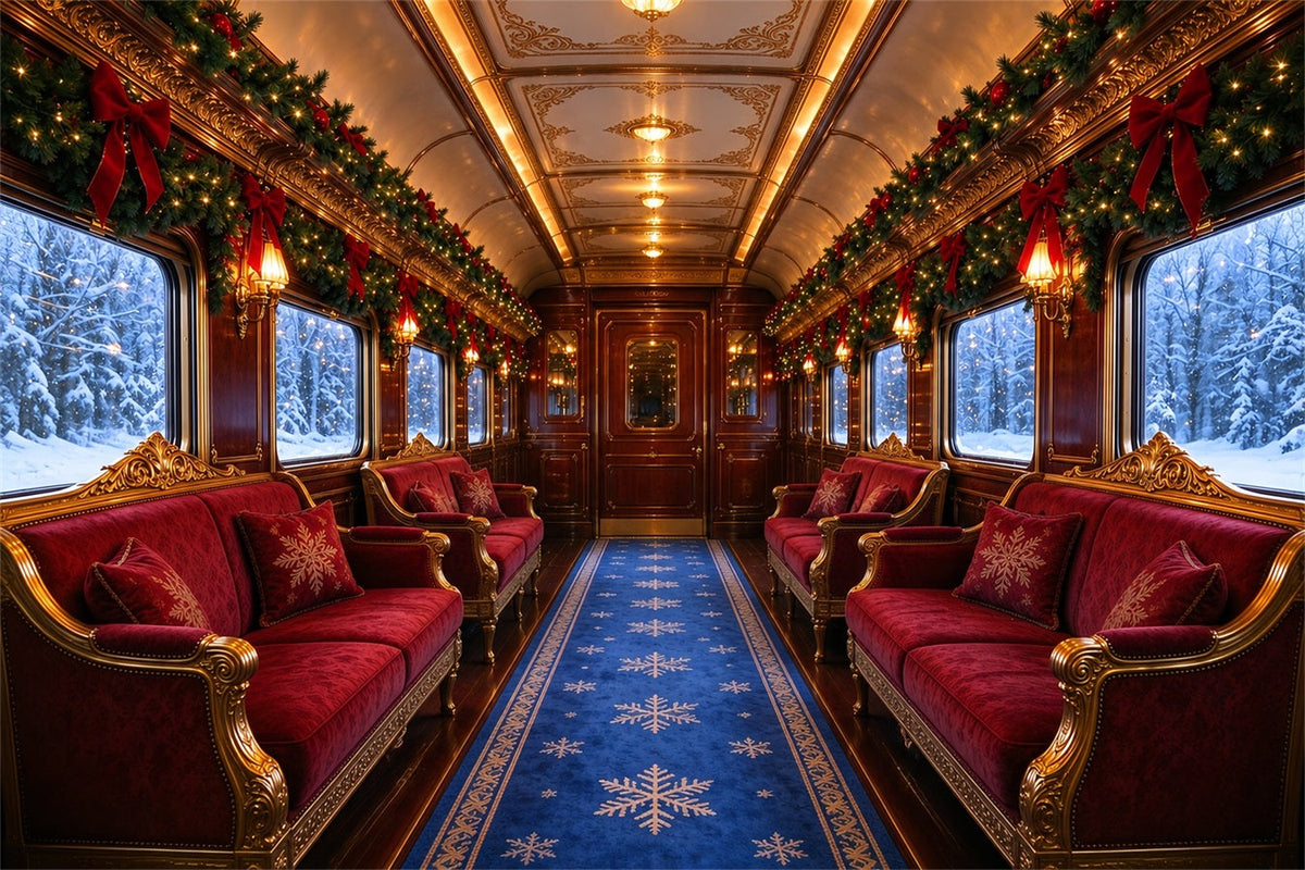 Christmas Backdrops for Photography Luxury Vintage Winter Train Christmas Photography Backdrop UK ZTT610-11