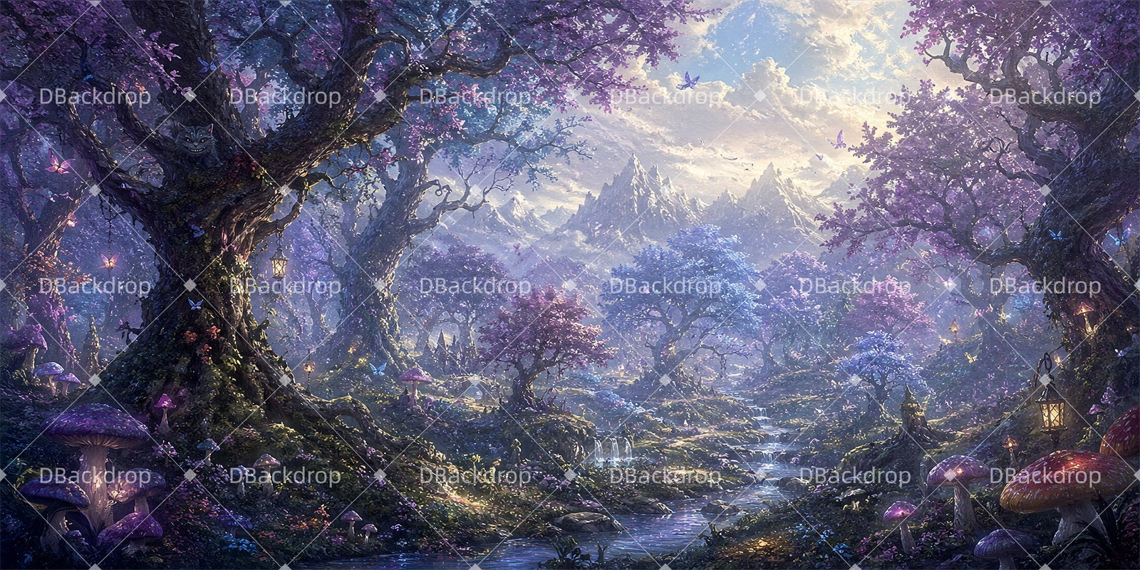 Forest Stage Backdrop Twilight Wonderland Performance Backdrop UK ZTT64-T4