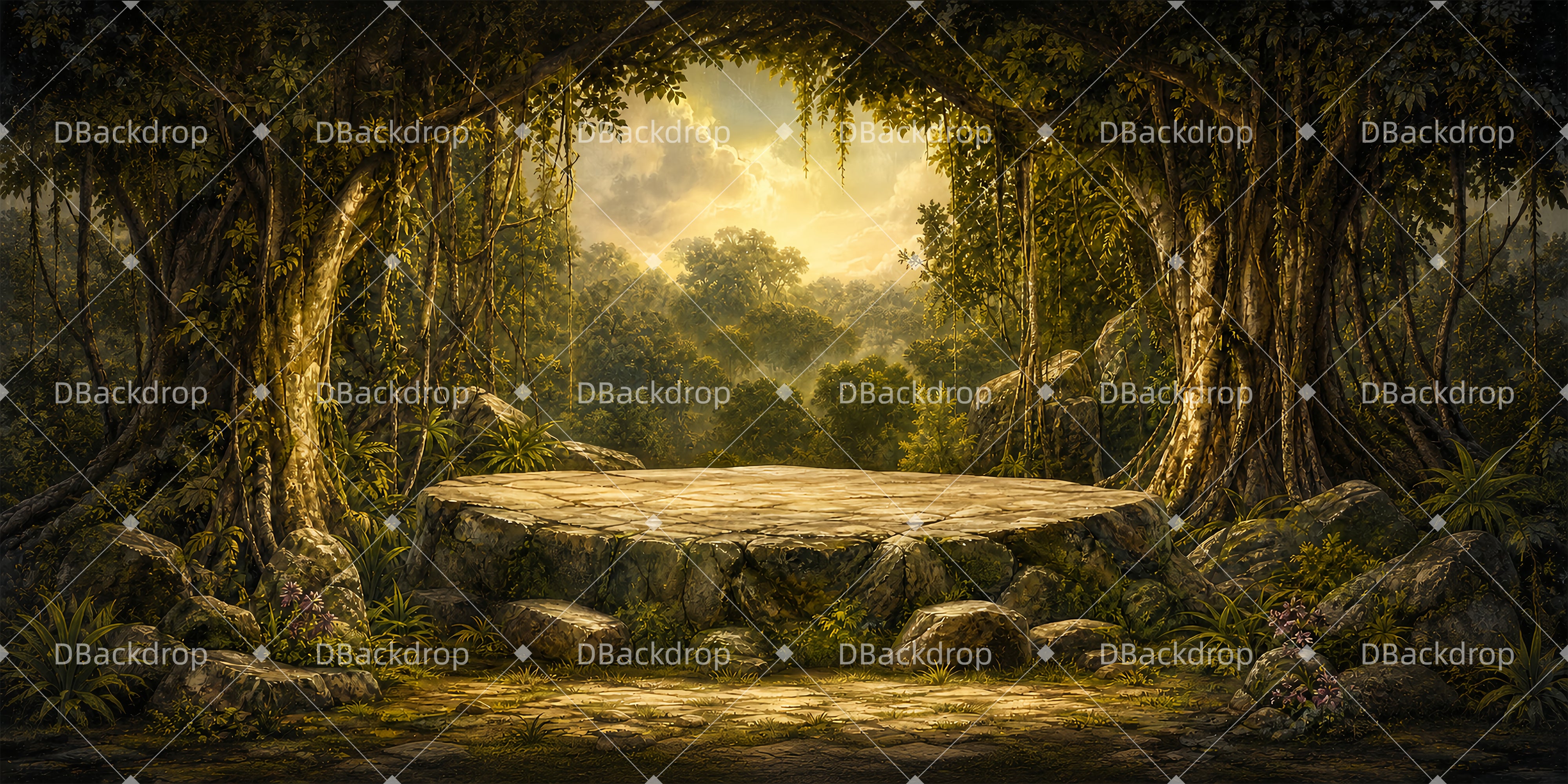 Performance Backdrop Forest Stage Theater Backdrops For Sale UK ZTT65-T30