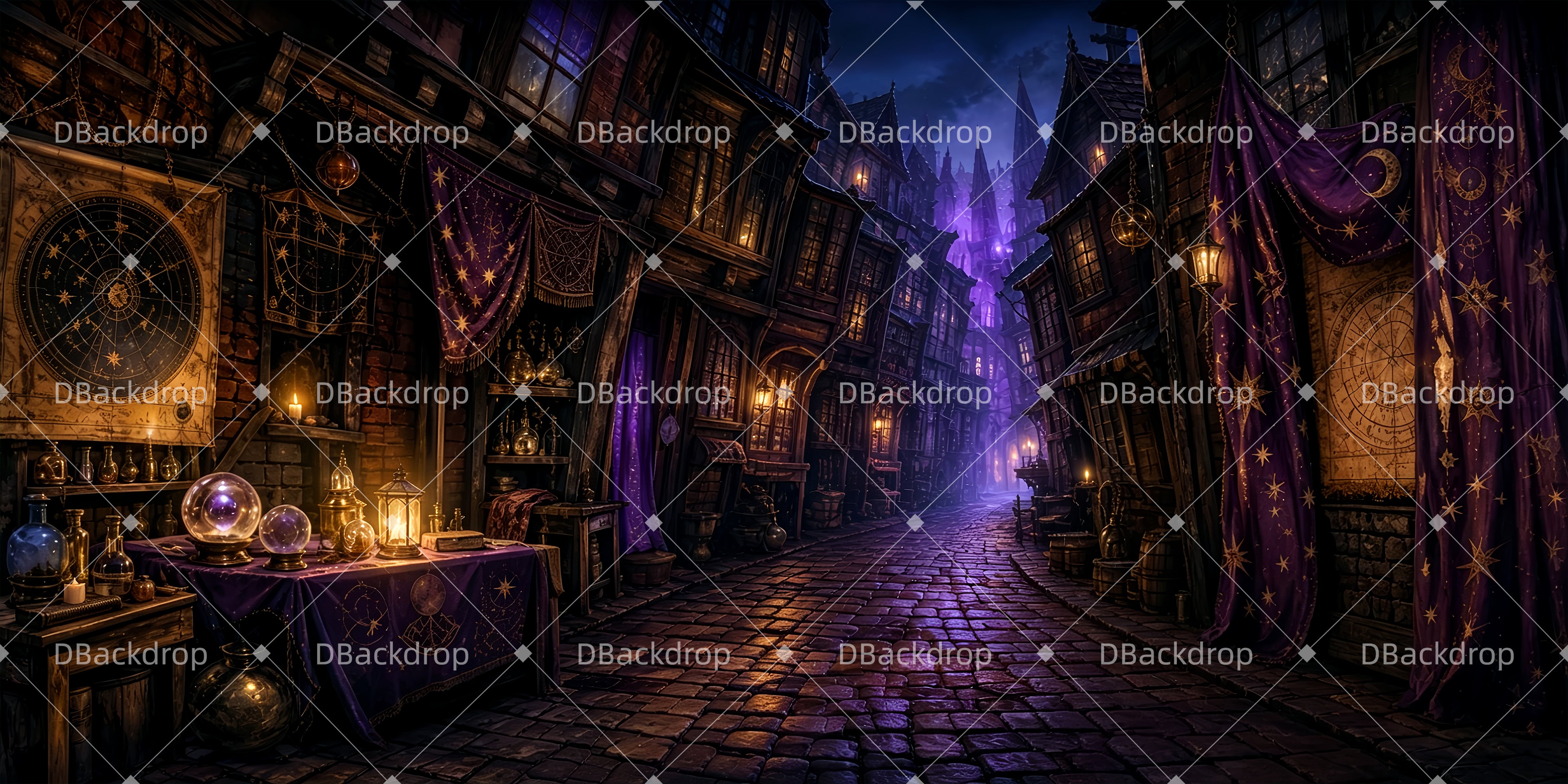 Backdrop For Theater Play Wizard’s Lane Movie Theater Backdrop UK ZTT65-T61