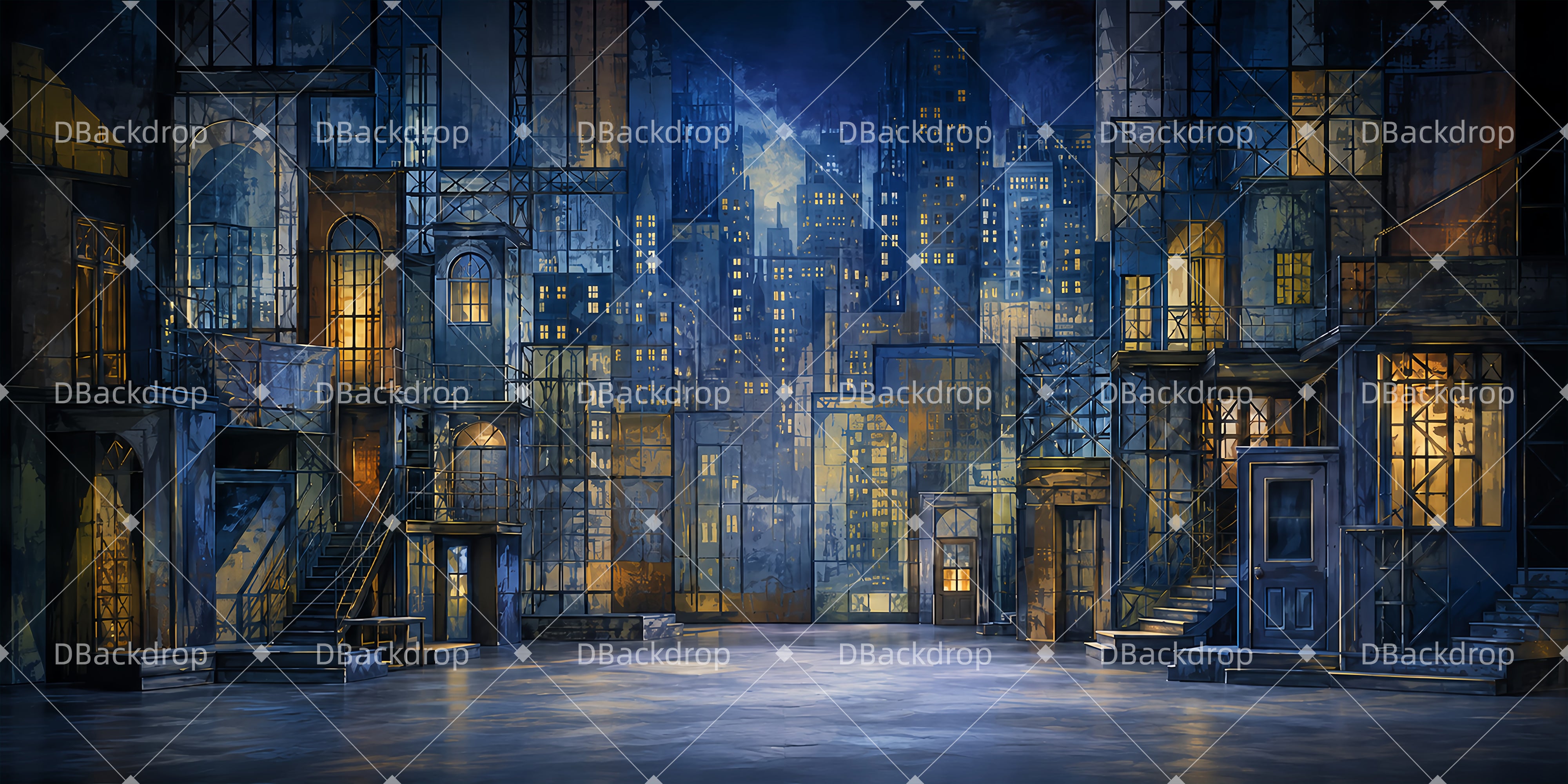 School Play Backdrop Stage Metropolis Theater UK Stage Backdrops ZTT66-T125