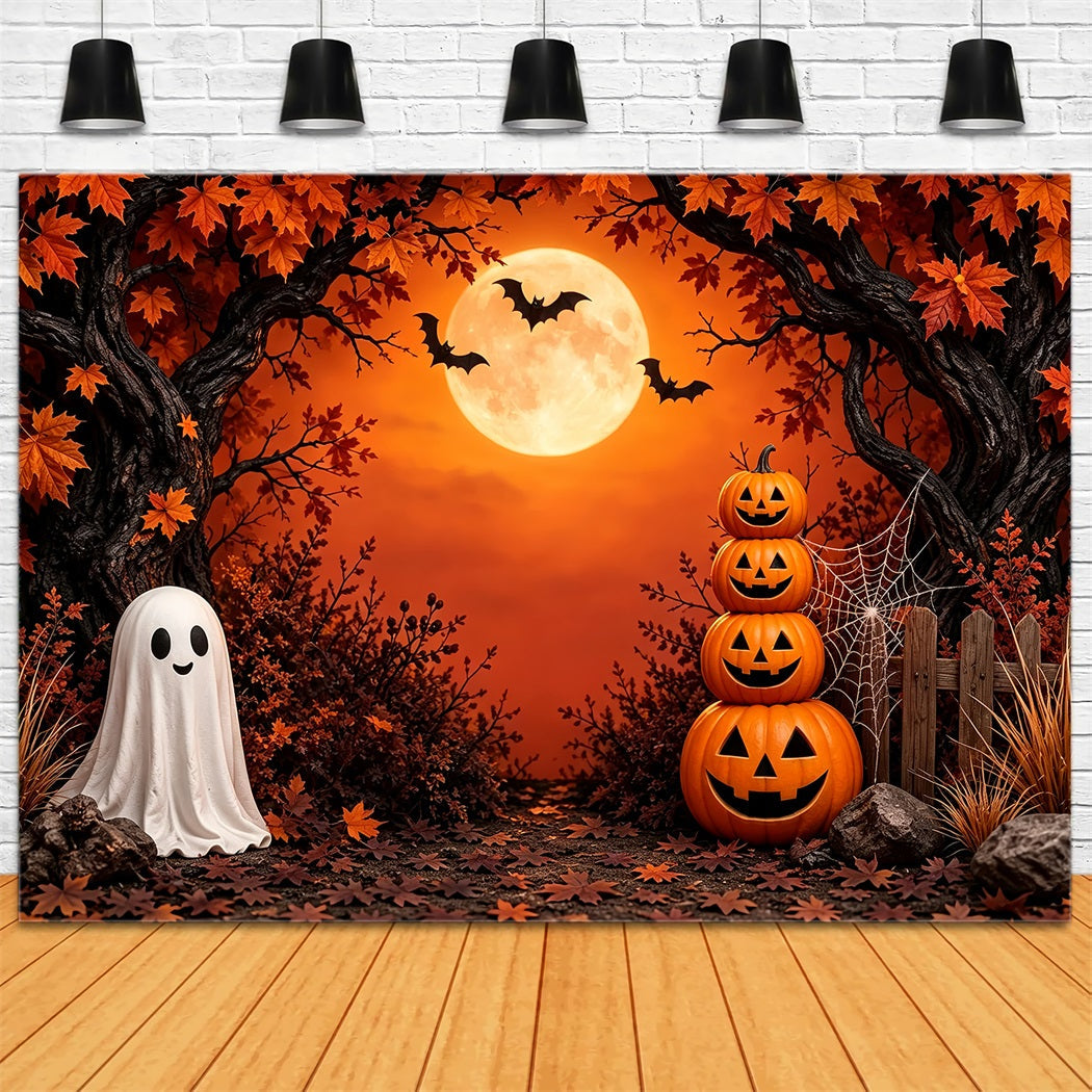 DIY Halloween Photo Booth Backdrop Autumn Ghost Pumpkin Forest 10x10 Halloween Backdrop UK ZTT67-11