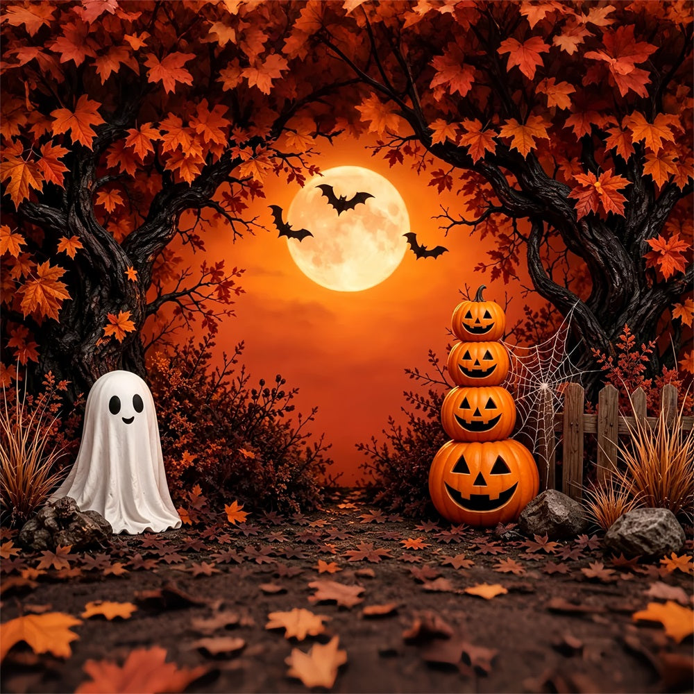 DIY Halloween Photo Booth Backdrop Autumn Ghost Pumpkin Forest 10x10 Halloween Backdrop UK ZTT67-11