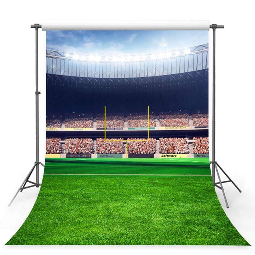 Stadium Green Grass Sports Backdrop for Photos G-364