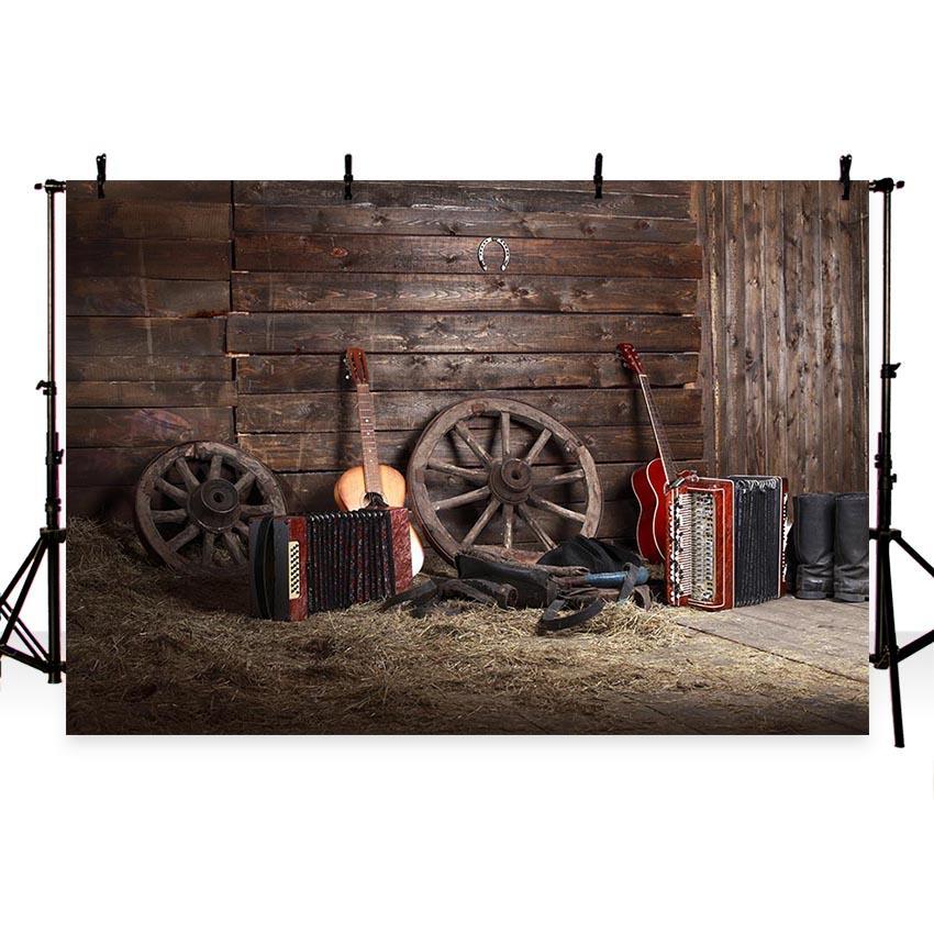 Barn Cabin Rural Wooden House Photography Backdrop G-735