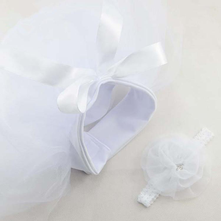 Newborn Photography Props Tutu Skirt Dress with Matching Headband for Baby Girl