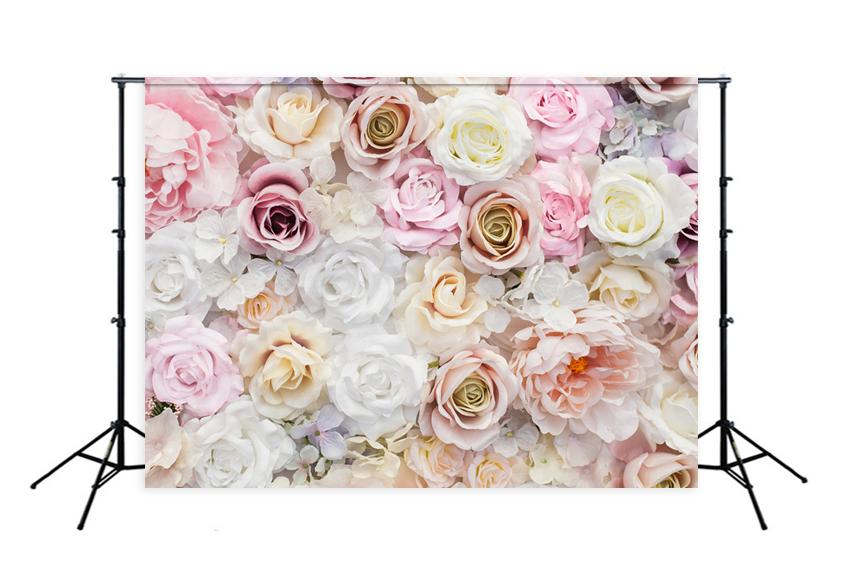 Printed Flower Wall backdrop UK for Photo Booth LM-H00112